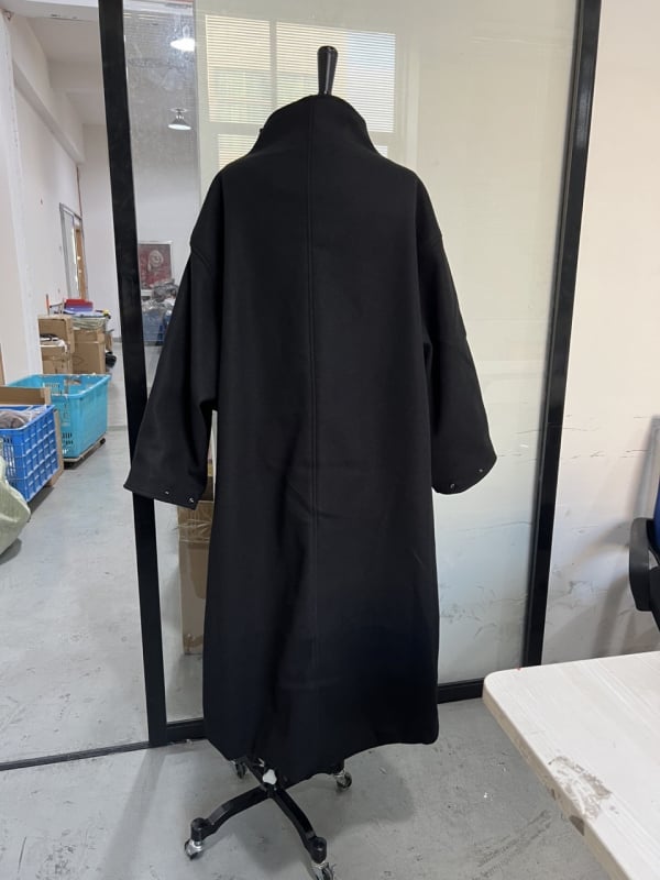 Παλτό τύπου trench, casual μεσαίου μήκους, γιακά Polo, μακριά μανίκια, πολυεστέρας