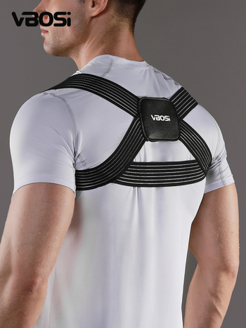 VBOSI Ζώνη Διόρθωσης Στάσης για Ενήλικες – Ρυθμιζόμενη Υποστήριξη Πλάτης, Πολυεστερικό Ίνα, Προστασία Ωμών