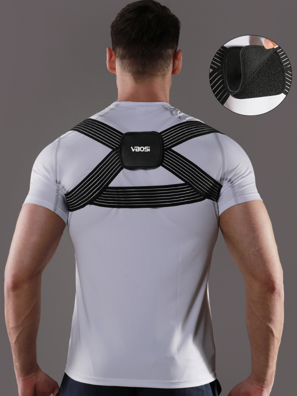 VBOSI Ζώνη Διόρθωσης Στάσης για Ενήλικες – Ρυθμιζόμενη Υποστήριξη Πλάτης, Πολυεστερικό Ίνα, Προστασία Ωμών