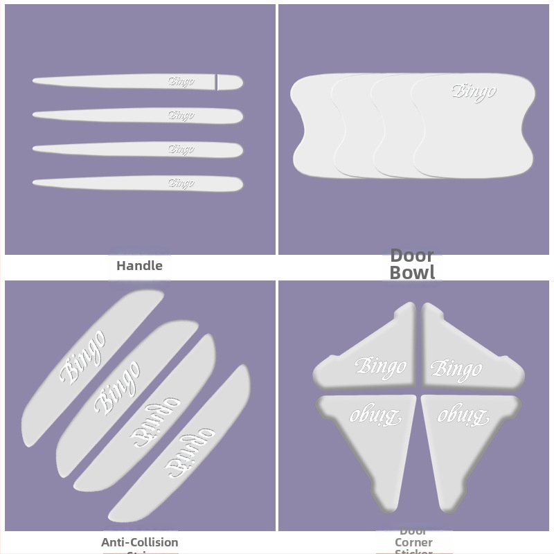 Ochranný film na klučku dverí auta pre Sm-Wuling Bingo – proti škrabaniu, dekoratívny, ochrana laku