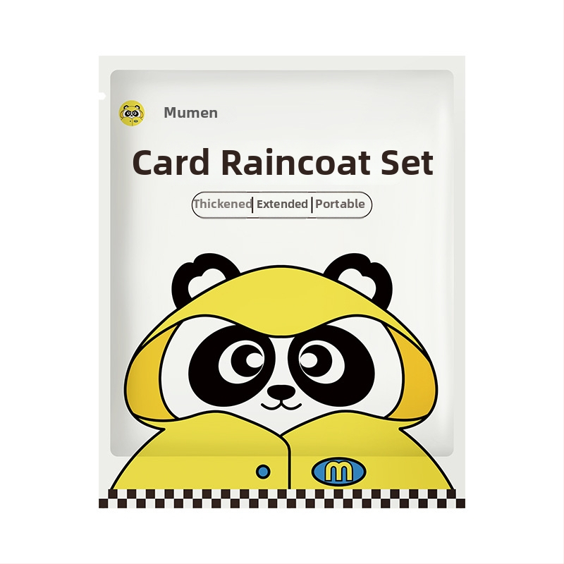 Jednokratni set kišobrana za djecu (stil Card Raincoat, PE tkanina, standardna debljina, 1 osoba)