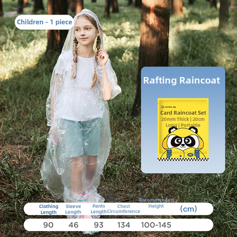 Jednokratni set kišobrana za djecu (stil Card Raincoat, PE tkanina, standardna debljina, 1 osoba)