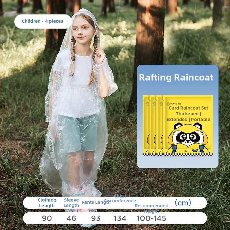 Jednokratni set kišobrana za djecu (stil Card Raincoat, PE tkanina, standardna debljina, 1 osoba)