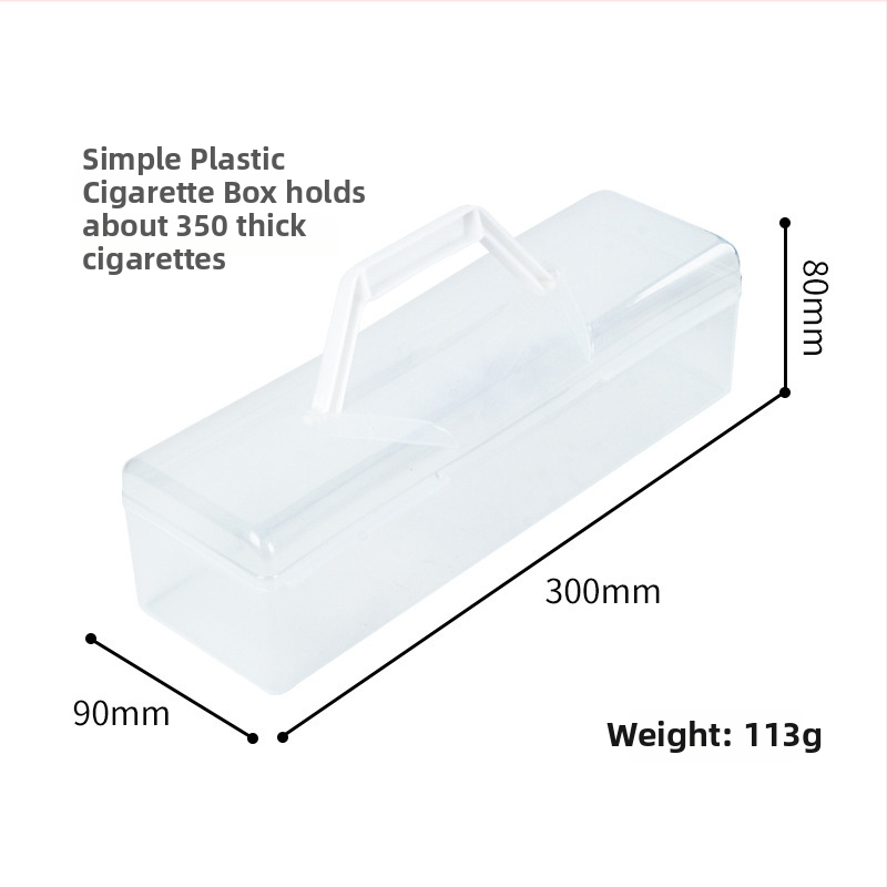 Πλαστικό κουτί για τσιγάρα, σφραγισμένο, μεγάλη χωρητικότητα (300 τσιγάρα), επαναχρησιμοποιούμενο, δυνατότητα εκτύπωσης λογότυπου, προσαρμογή