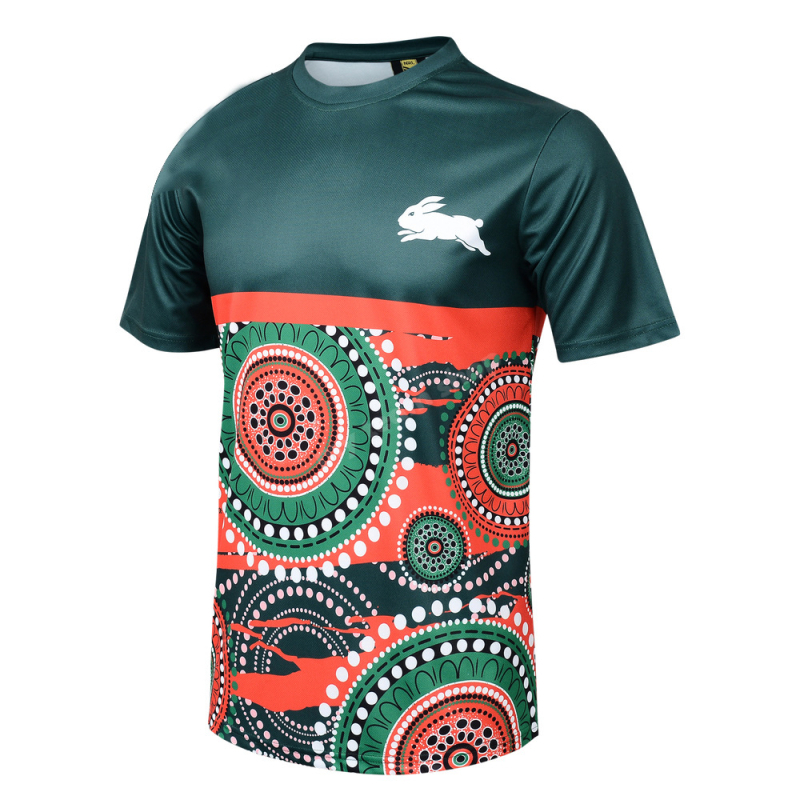 Мъжка ръгби риза с къс ръкав, райе, памучна материя със 30% полиестер, за лято