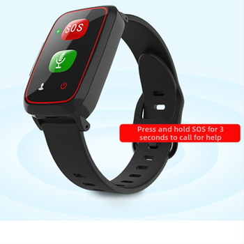 Chytrý náramok pre seniorov so GPS lokalizáciou, monitorovaním srdcového tepu a saturácie kyslíkom v krvi, krokomer, 4G SIM karta