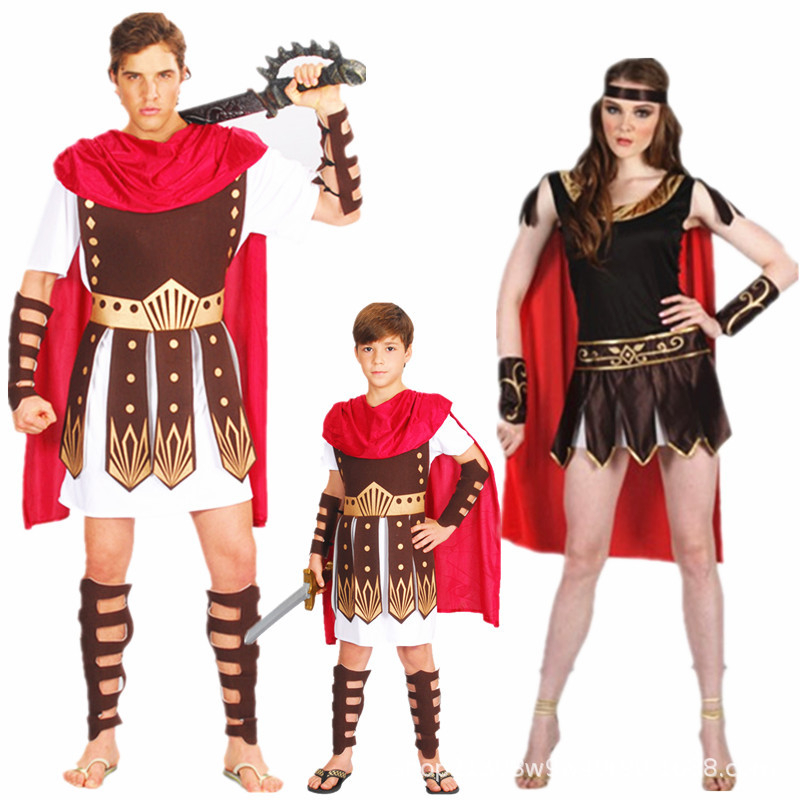 Cosplay kostim: Drevni rimski ratnik za Halloween, Unisex, Poliester, Igre i igranje uloga