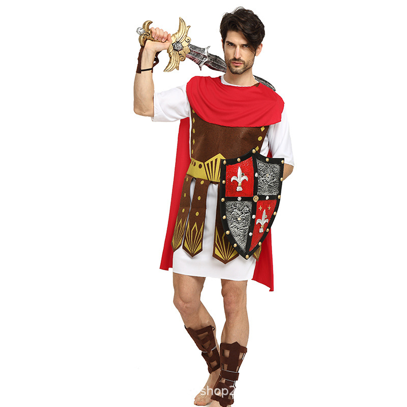 Cosplay kostim: Drevni rimski ratnik za Halloween, Unisex, Poliester, Igre i igranje uloga