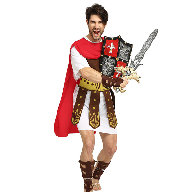 Cosplay kostim: Drevni rimski ratnik za Halloween, Unisex, Poliester, Igre i igranje uloga