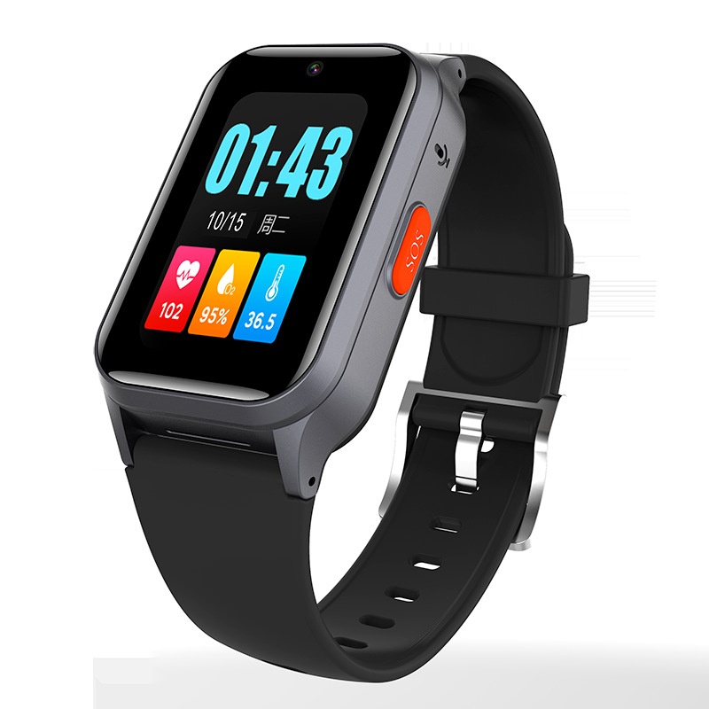 Ceas inteligent cu poziționare GPS, monitorizare tensiune arterială și ritm cardiac, ecran TFT rezistent la apă, încărcare USB, rază de peste 10 m