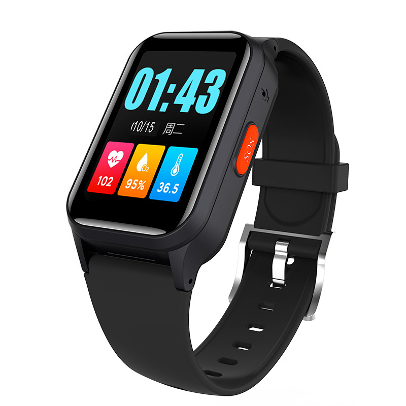 Ceas inteligent cu poziționare GPS, monitorizare tensiune arterială și ritm cardiac, ecran TFT rezistent la apă, încărcare USB, rază de peste 10 m