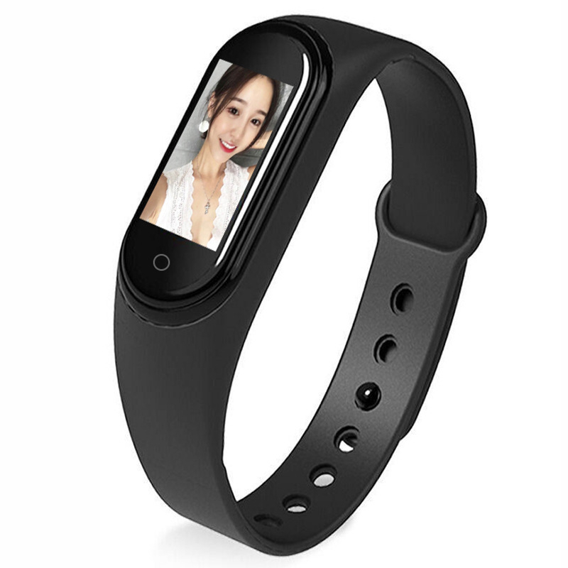 M4 pametna narukvica s vremenskim upozorenjem, alarmom, pedometrom, Bluetooth, Android-kompatibilna, trajanje baterije 7–14 dana
