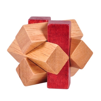 Drveni puzzle-ključ za odrasle: Kongming/Luban Lock, vježbanje uma, prilagodljive uzorke