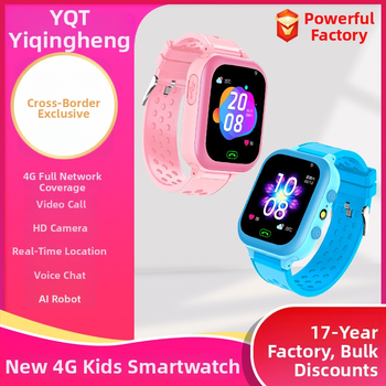 Detské inteligentné hodinky s SOS lokalizáciou a videohovorom — vodotesné, 400mAh batéria, silikónový remienok, slot SIM karty, dosah 5 m