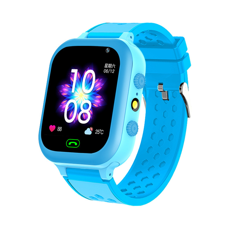 Detské inteligentné hodinky s SOS lokalizáciou a videohovorom — vodotesné, 400mAh batéria, silikónový remienok, slot SIM karty, dosah 5 m