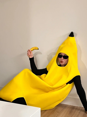 Kostim Banana cosplay za nastup - unisex, folklorni ples, chenille tkanina, jesen 2024, oznaka proizvoda 1024167901