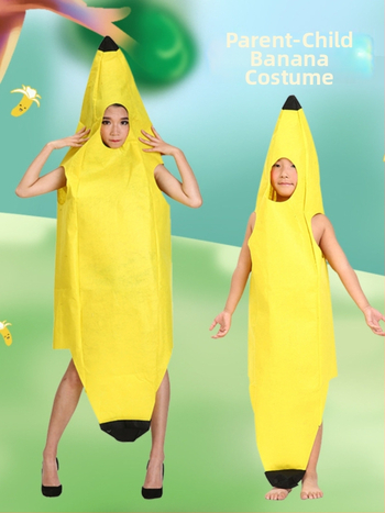 Kostim Banana cosplay za nastup - unisex, folklorni ples, chenille tkanina, jesen 2024, oznaka proizvoda 1024167901