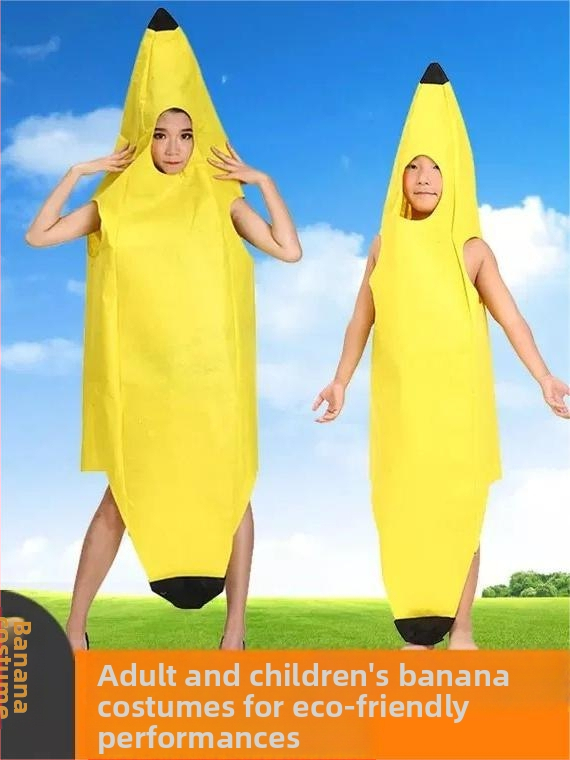 Kostim Banana cosplay za nastup - unisex, folklorni ples, chenille tkanina, jesen 2024, oznaka proizvoda 1024167901