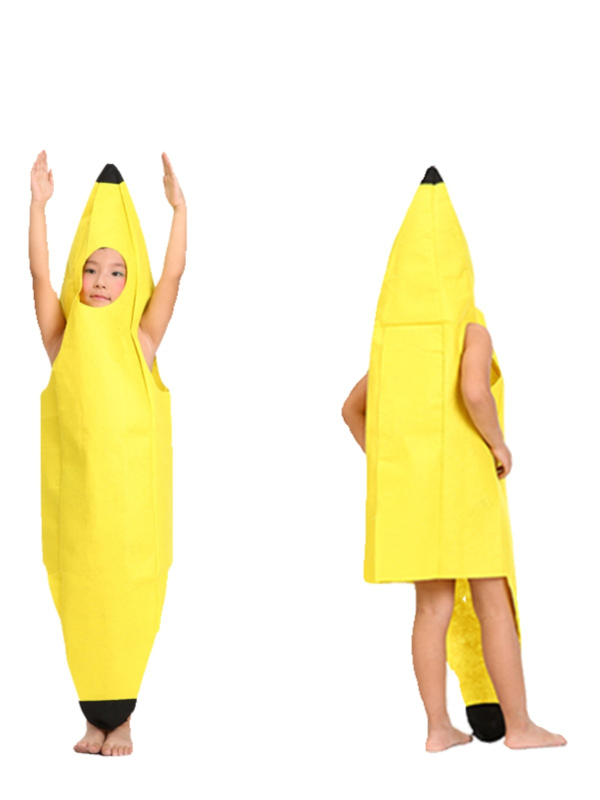 Kostim Banana cosplay za nastup - unisex, folklorni ples, chenille tkanina, jesen 2024, oznaka proizvoda 1024167901