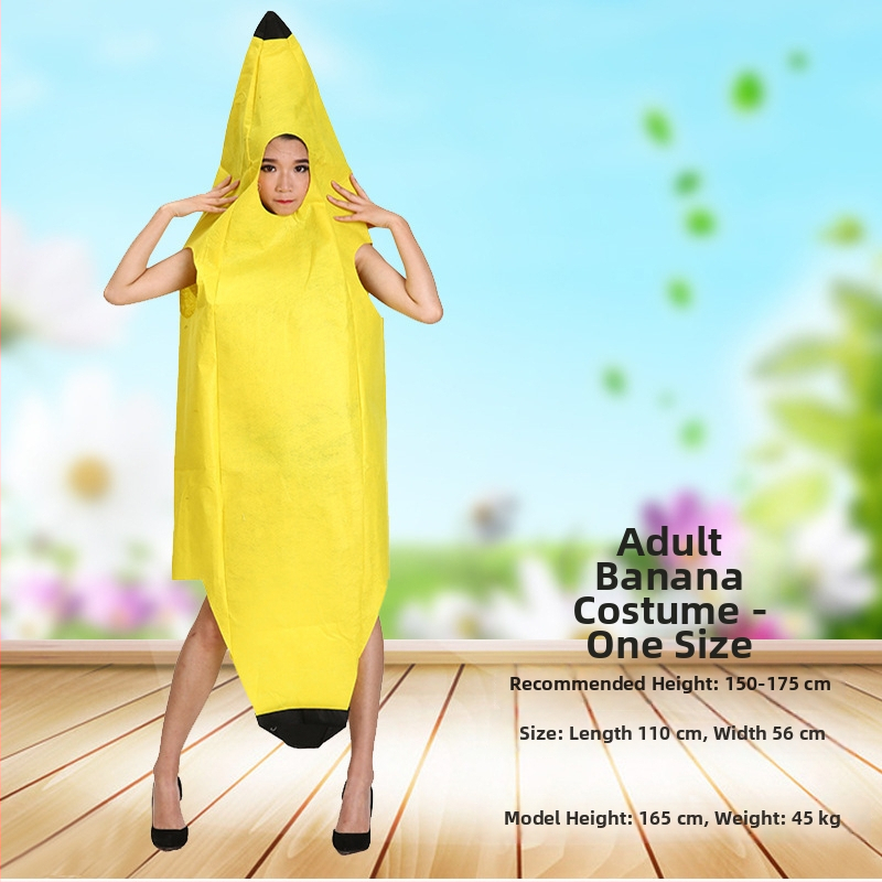 Kostim Banana cosplay za nastup - unisex, folklorni ples, chenille tkanina, jesen 2024, oznaka proizvoda 1024167901