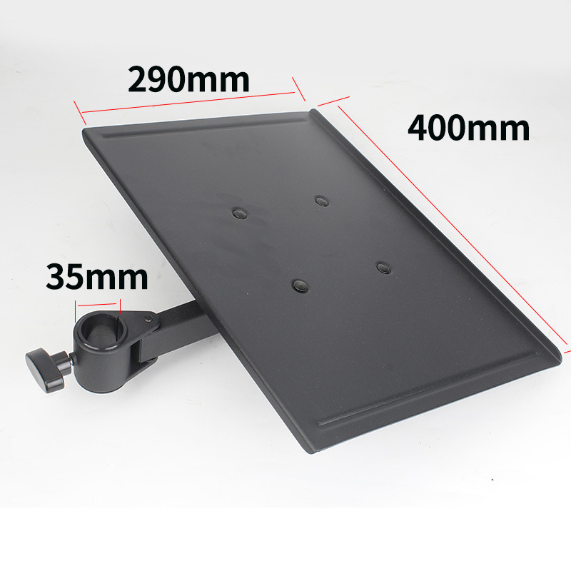 Držiak monitora s jednou hlavou pre obrazovky 12–27 palcov; konštrukcia z ocelového plechu + hliníková zliatina + plast; skrutky v balení