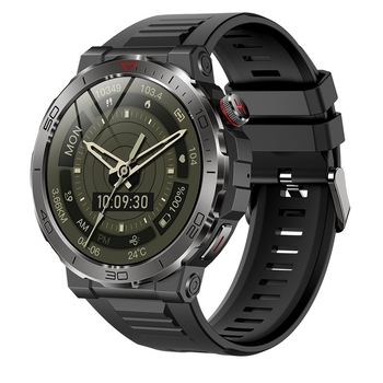 MK68 Ceas Inteligent | Ecran AMOLED 1,43 inch, autonomie baterie 7–14 zile | Monitorizare sănătate: ritm cardiac, tensiune arterială, oxigen în sânge | Monitorizare somn și pedometru | Busolă încorporată și apeluri Bluetooth