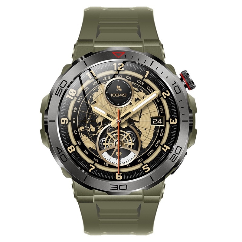 MK68 Ceas Inteligent | Ecran AMOLED 1,43 inch, autonomie baterie 7–14 zile | Monitorizare sănătate: ritm cardiac, tensiune arterială, oxigen în sânge | Monitorizare somn și pedometru | Busolă încorporată și apeluri Bluetooth