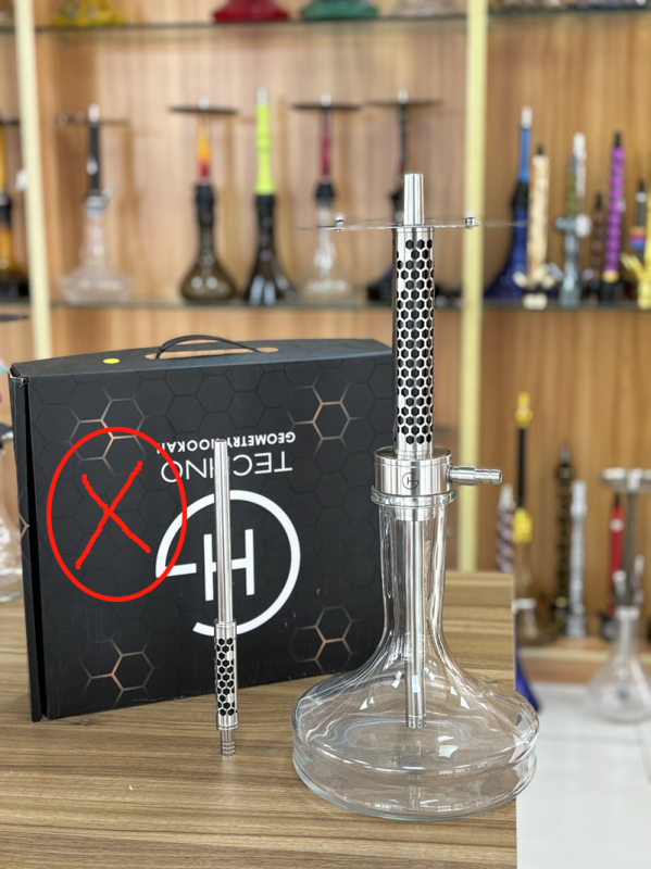 Set šisha od nehrđajućeg čelika, 6-dijelni, prilagodljiv, Hemu smoking set