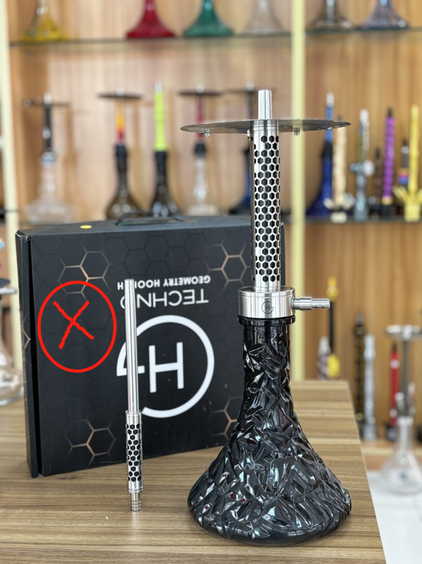 Set šisha od nehrđajućeg čelika, 6-dijelni, prilagodljiv, Hemu smoking set