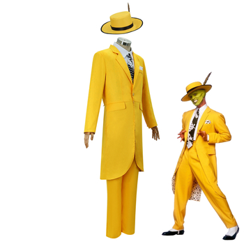 Cosplay kostim s maskom, inspiriran Jimom Carreyjem, poliesterska mješavina 50-70% + 30-50%, unisex, za pozornicu, proljeće 2024