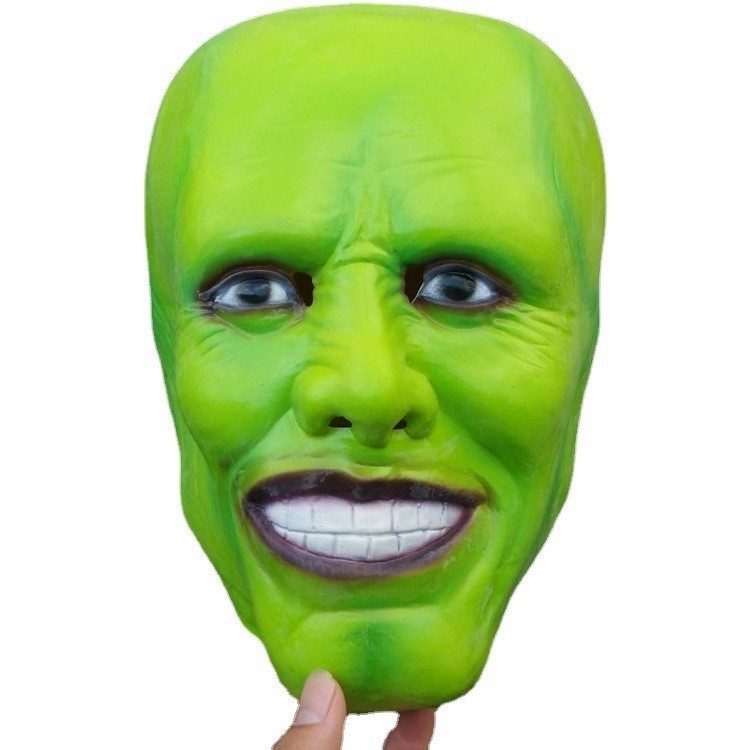Cosplay kostim s maskom, inspiriran Jimom Carreyjem, poliesterska mješavina 50-70% + 30-50%, unisex, za pozornicu, proljeće 2024