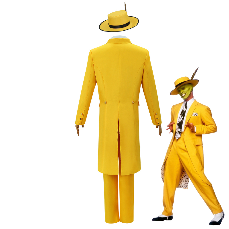 Cosplay kostim s maskom, inspiriran Jimom Carreyjem, poliesterska mješavina 50-70% + 30-50%, unisex, za pozornicu, proljeće 2024