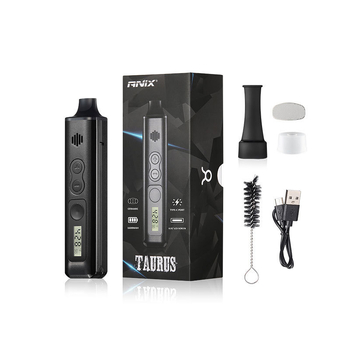 Anix Taurus suhi biljni vaporizator cijev - metalno tijelo, ponovna upotreba, moguć ispis logotipa, prilagodljivo