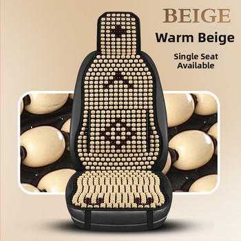 Autosedačová podložka s drevenými korálkami a bedrovou oporou, priedušná letná podložka (Materiál: voňavé drevo; Pôvod: Heilongjiang; Špecifikácia: Všeobecná)