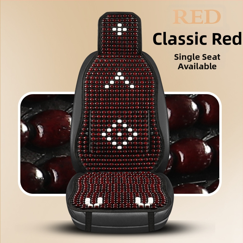 Autosedačová podložka s drevenými korálkami a bedrovou oporou, priedušná letná podložka (Materiál: voňavé drevo; Pôvod: Heilongjiang; Špecifikácia: Všeobecná)