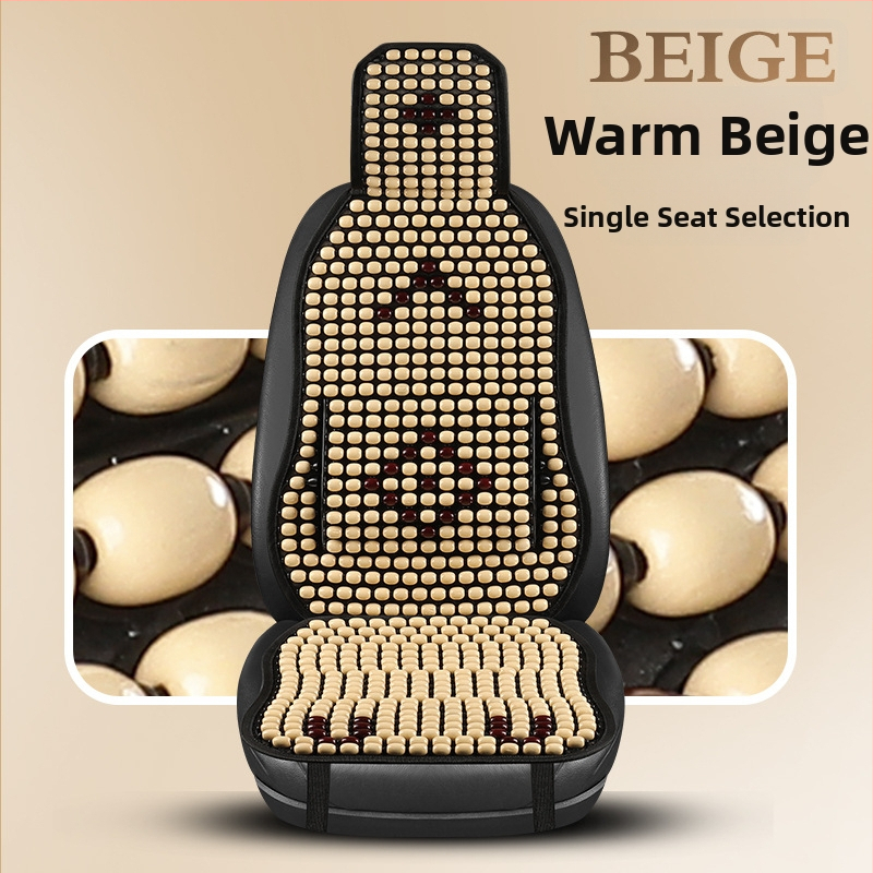 Autosedačová podložka s drevenými korálkami a bedrovou oporou, priedušná letná podložka (Materiál: voňavé drevo; Pôvod: Heilongjiang; Špecifikácia: Všeobecná)