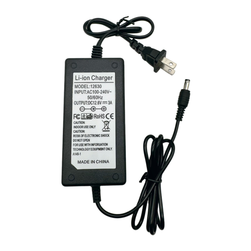 Punjač Li-ion 12.6V 3A/4A/5A s LED indikatorom za baterije 18650, ulaz AC 100-240V
