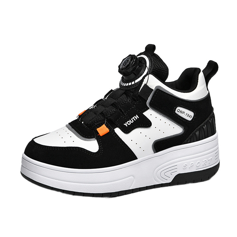 Heelys gyerekeknek – uniszex, kettős kerékkel, PU kerékkel, rejtett sarok, forgó csat, modell 866