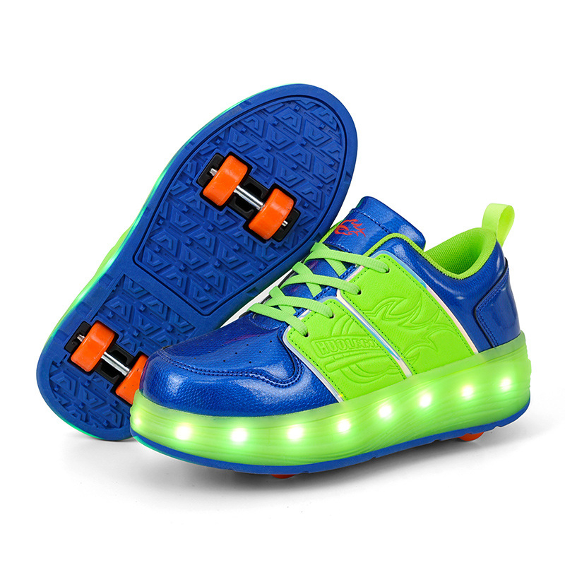Step Lego Roller tenisice - Unisex, PU kotači, dvostruki red, četiri kotača