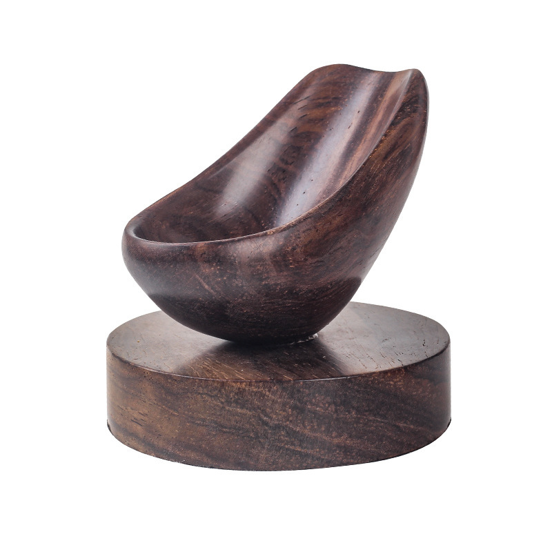 Ebony pipe holder s Rosewood bazom — Drveni stalak za izlaganje lula