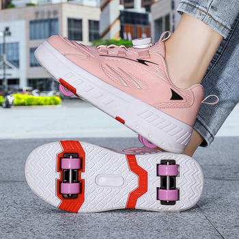 Dječje Heelys tenisice s dvostrukim kolima, bez svjetla, PU kotači, uklonjivi kotači