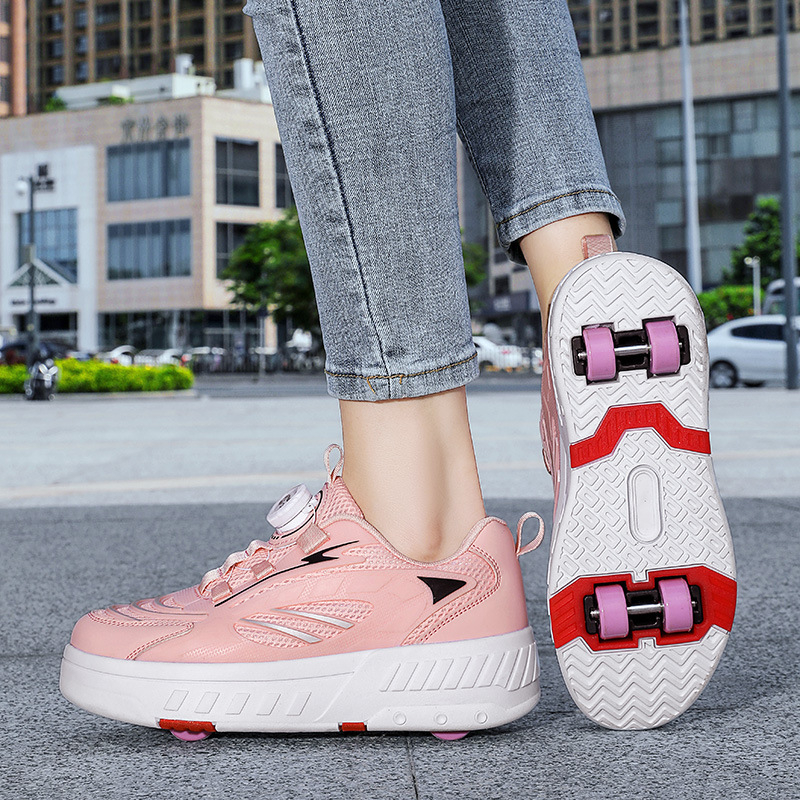Dječje Heelys tenisice s dvostrukim kolima, bez svjetla, PU kotači, uklonjivi kotači