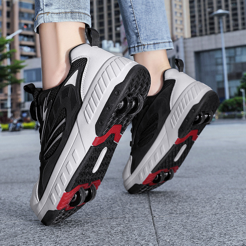 Dječje Heelys tenisice s dvostrukim kolima, bez svjetla, PU kotači, uklonjivi kotači