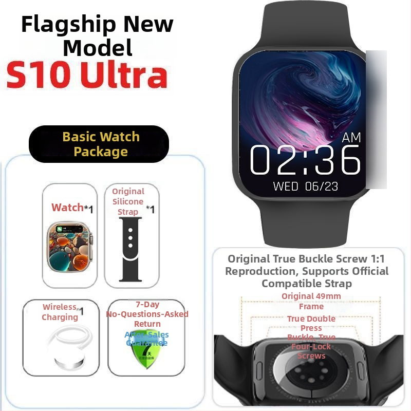 S10 Smart hodinky – Prémiová edícia s NFC offline platbou, meranie srdcovej frekvencie, Bluetooth hovory, magnetické nabíjanie, vodeodolné