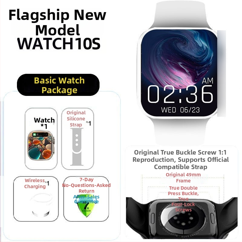 S10 Smart hodinky – Prémiová edícia s NFC offline platbou, meranie srdcovej frekvencie, Bluetooth hovory, magnetické nabíjanie, vodeodolné