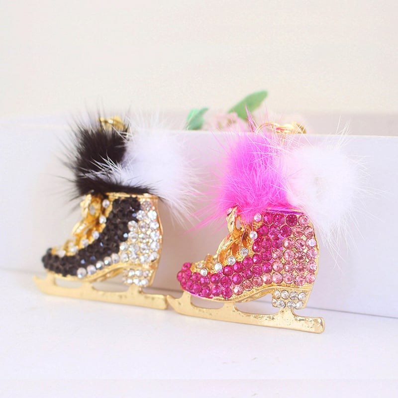 Ključevni privjesak s kuglicom od kristala, kovni privjesak od cinkove legure, pastoralni stil