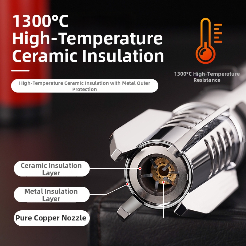 FOGSON metalni zapaljivač na butan otporan na vjetar s mogućnošću prilagodbe logotipa