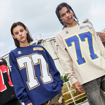 Дълъг ръкав суитшърт — WILDX 77 Pulse 1.0, Есен, мъже, възрастни, памучно-смесена материя, 100% полиестер, напълно подплатено