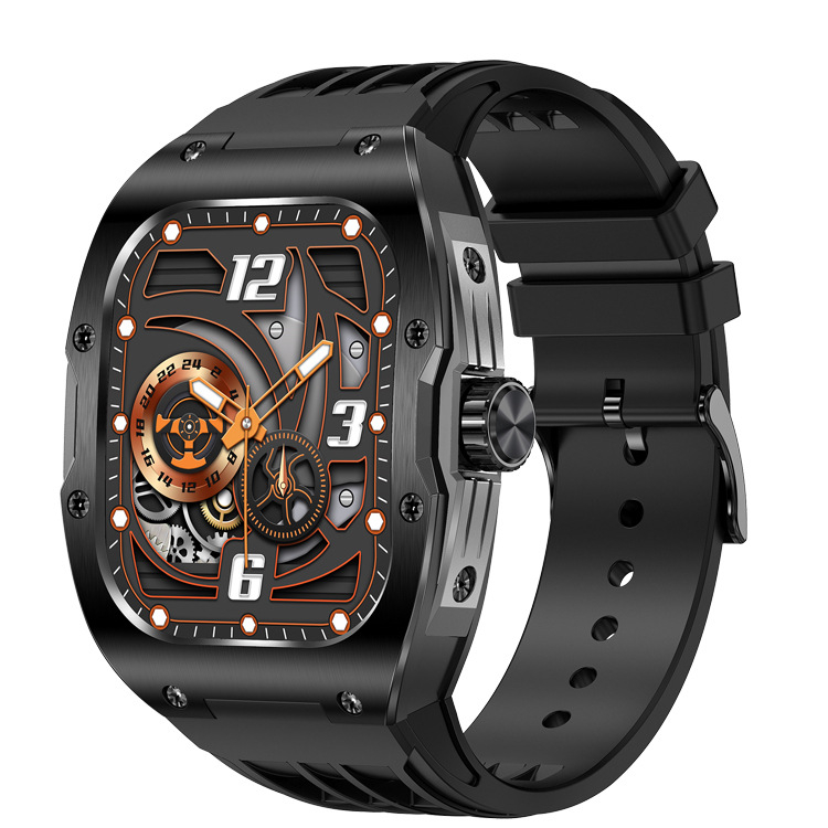 AK69 Smartwatch pentru sport în aer liber - Ecran AMOLED de 1,95 inch, monitorizare ritm cardiac și saturație de oxigen, apeluri Bluetooth, baterie 7–14 zile