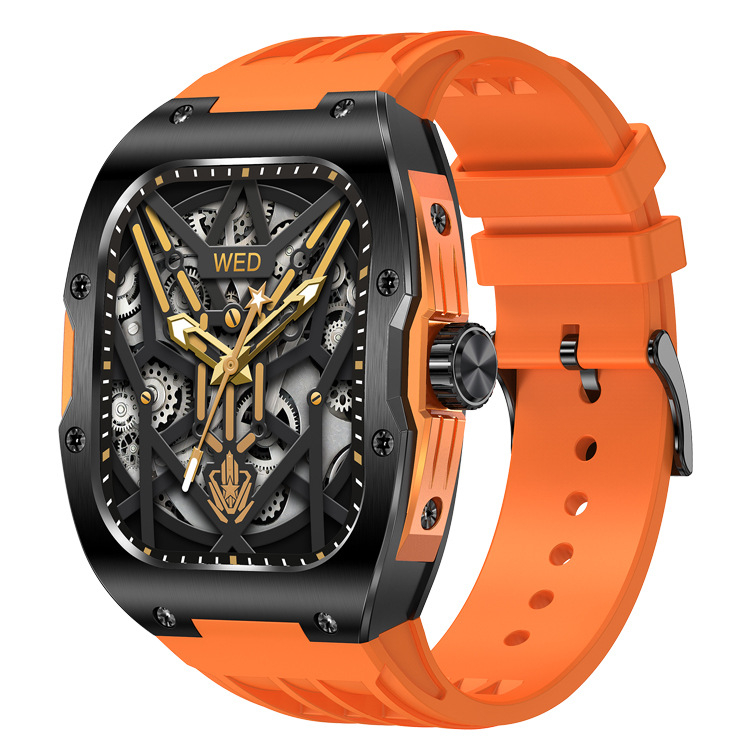 AK69 Smartwatch pentru sport în aer liber - Ecran AMOLED de 1,95 inch, monitorizare ritm cardiac și saturație de oxigen, apeluri Bluetooth, baterie 7–14 zile